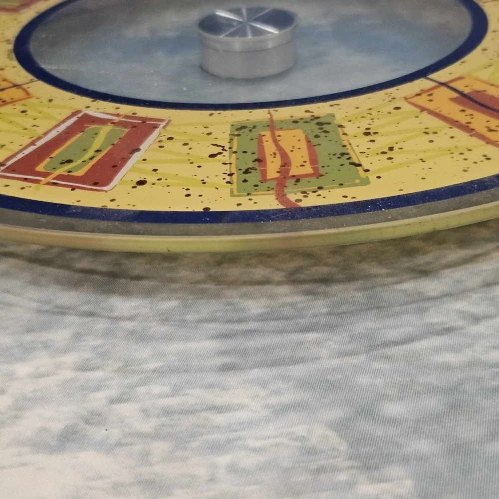 Pfaltzgraff Sedona Rotating Glass‎ Lazy Susan Serving Tray 14